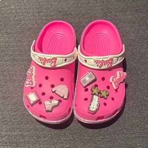 NO LONGER SOLD CROCS BARBIE Pink with Fun Charms